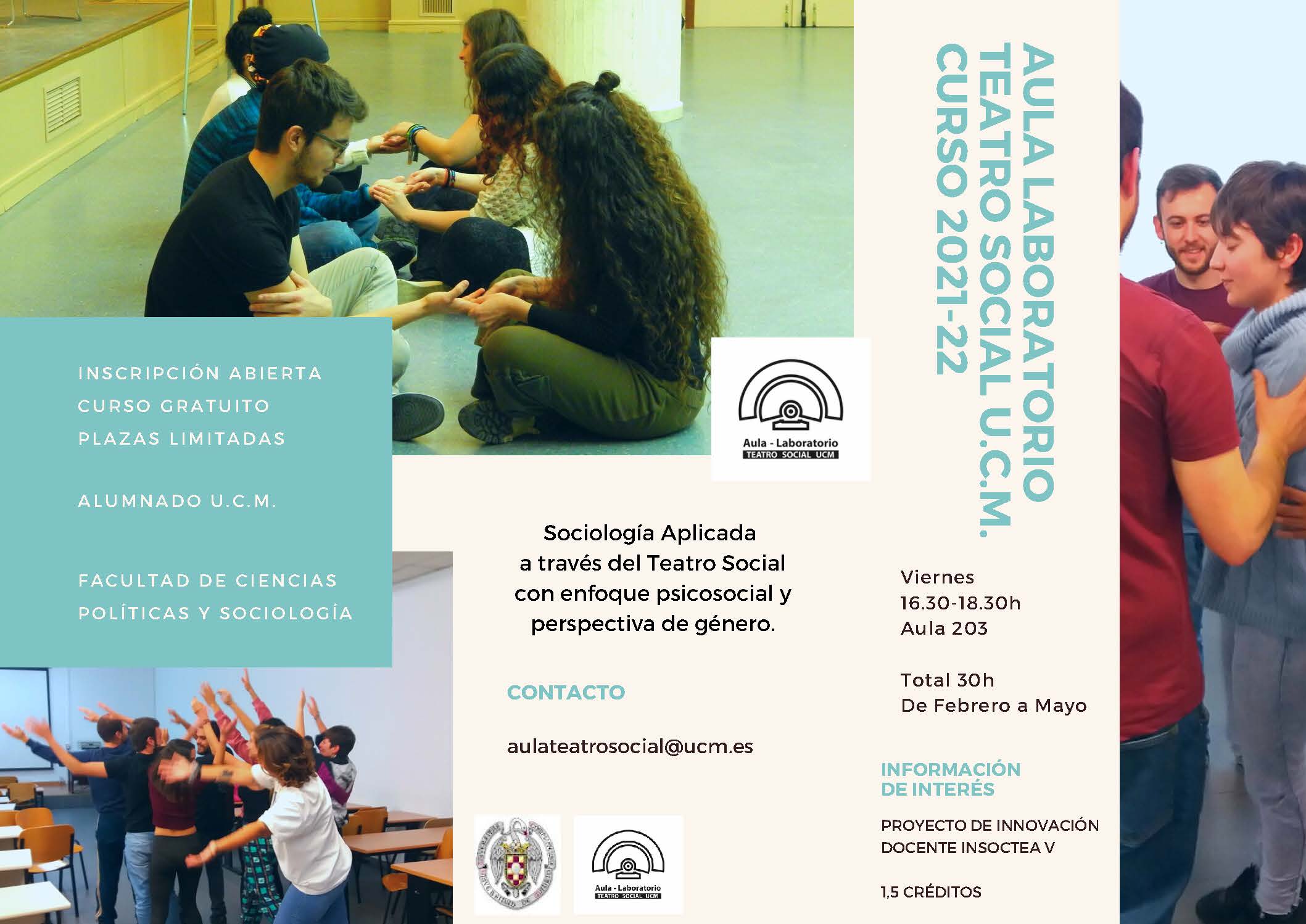 VI edición del Aula Laboratorio de Teatro Social de la Facultad de CCPP y Sociología